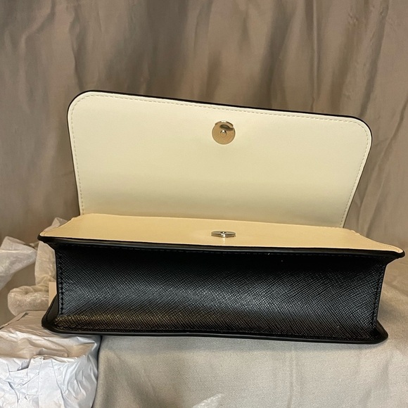 NWT Kate Spade Madison Willow Mini Flap Crossbody in Gray and Cream - Picture 13 of 14